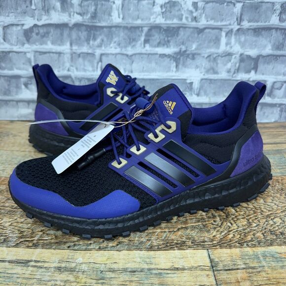 Adidas Ultra Boost 1.0 Washington Huskies U-Dub Black Purple IG5879 Mens Sz 6.5 - Picture 1 of 8